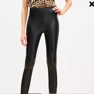 Ann Taylor Loft stretch, faux leather pants